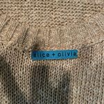 Alice + Olivia #510 Linen Metallic Blend Loose Fit Sweater Photo 6