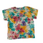 Vintage Michelle Stewart Skirt‎ Set Women's 4/6 Bright Maximal Floral Maxi Flowy Pink Photo 2