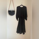 Pinch Black Empire Waist Maxi Dress, Pockets, Size Medium Size L Photo 4