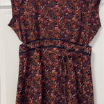 Motherhood  Floral Maternity Dress - Navy and Red Photo 0