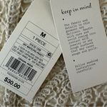 A New Day Beige Crochet Sleeveless Top Size M Women Photo 11