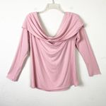 Eloquii Pink Ribbed Knit Long Sleeve Off the Shoulder Sweater Size 14/16 Photo 1