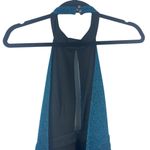 Luxxel  Sz S Women's Blue‎ Sparkle Halter Open Back Flared Skirt Dress NWT Photo 10