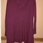 American Eagle Feather Light Ribbed Hooded Pocket Cardigan Burgundy Red XS/S Photo 1
