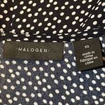Halogen womens dress Navy Ivory C Dots Heart NWT polyester size Medium Photo 1