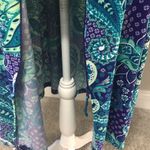Multicolor Paisley Duster Housecoat Blue Size XL Photo 7