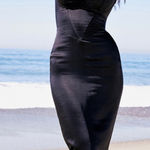 House Of CB  'Stefania' Black Corset Maxi‎ Dress Size XL A-C NWOT Photo 0