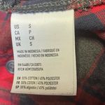 American Eagle Shirt Boyfriend Fit Flannel Red Gray Black Plaid Women's Small Photo 7