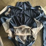 MUGLER Panelled Long Sleeve Illusion Mesh Cut Out Bodysuit Top, Size 44. $975 Black Photo 7