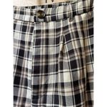 Korean Mishow punk rock goth black white high rise checkered plaid dress pants S Photo 5