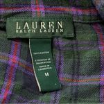 Ralph Lauren Women’s Size M Purple Green Plaid 2 Piece Logo Crest Pocket Pajamas Size M Photo 6