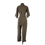 ZARA Khaki Jumpsuit With Contrasting Topstitching - S Photo 3
