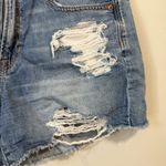 American Eagle  Medium Wash High Waisted 90s Boyfriend Short Distressed Size 4 Photo 2