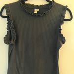 Hayden  Los Angeles Women's Ruffled Mock Neck Tank Top Photo 0