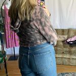 BLANK NYC NWT  fuzzy leopard cheetah cropped hoodie Photo 84