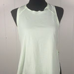 Athleta grid knit top yellow medium side slits reflective Photo 0