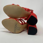 CAbi  Red‎ Braided Tiptoe Sandals Style 6012 Photo 11