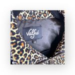 new Valfre ☻︎ January Crop Jacket ☻︎ Leopard Print ☻︎ Black Vinyl Collar ☻︎ XS Brown Photo 8