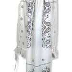 Theory Odettah Bandana Silk Off the Shoulder Top XS Photo 2