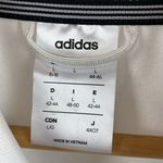 Adidas Black & White Zip Long Sleeve Athletic Sport Warmup Jacket L Photo 2