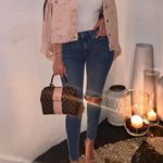 NA-KD Pink Cut Out Sleeve Denim Jacket Photo 4