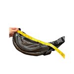 Vintage Black Leather Fanny Pack With Adjustable Strap & Multiple Zippered Pocke Black Photo 4