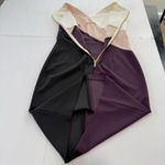 Calvin Klein Pink Purple Colorblock Stretch Crepe Sleeveless Sheath Dress 10 Photo 4