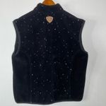 Vintage Nanuk Fleece Wolf Print Vest Large Photo 1