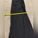 ZARA () Black Maxi Crossover Ruching Leg Slit Dress: Size XS Photo 5