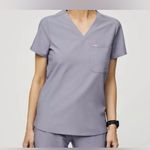 FIGS  Gray Blue Catarina One Pocket Scrub Top Vapor Blue Space Limited Edition XS Photo 0