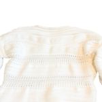 Helmut Lang  Pullover Chunky Knit White Sweater Cropped Stretch Size Small Womens Photo 7