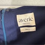 Averie Halley Ruched Midi Dress Floral Small Blue Photo 3