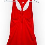 New Balance Women’s Racerback Cut Out Back Detail Tank Top Red Size Small Photo 1