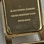 Pandora Double Oblong 18K Gold Plated Watch with Brown Leather Strap - 812019LG Photo 3