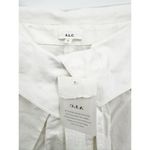 ALC Frank A.L.C. Emilio White Foldover Tie Waist Wide Leg Pants Size 0 NWD Photo 2