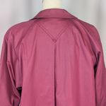 London Fog 90s Vintage  Women's Trenchcoat Red with Green Plaid Lining Size 6 Photo 8