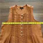 Quince  Women’s 100% European Linen Sleeveless Swing Dress Size Small Terracotta Photo 6