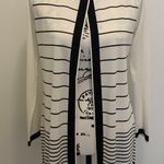 Misook Exclusive Black & White Cardigan Size-XS Photo 0