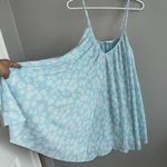 ZARA Spaghetti Strap Mini Dress Daisy Floral Print Babydoll Bohemian Flowy S M Photo 5