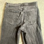 Abercrombie & Fitch 90s Straight Jeans Womens 12/31 Ultra High Rise Rips Fringe Photo 3
