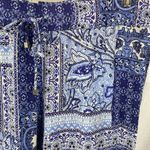 Artisan NY  Blue & White Print Lounge Drawstring Casual Pants XL Photo 2