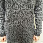 Soft Black & Gray Quarter Zip Midi Sweater Dress Size M Photo 9