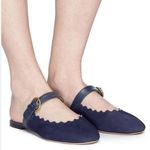 Chloé Chloe Lauren leather Mary Jane flat slides Photo 0