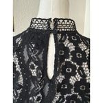 Johnny Was  BIYA Starlet Lace Blouse In Black Size Small EUC Photo 6