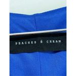 Peaches N Cream Dress Womens Size Medium Green Blue Long Sleeve Geometric Print Green Photo 9