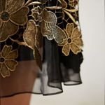 Anthropologie EVA FRANCO x Golden Black Lace A line Mini Skirt | 12 Photo 1