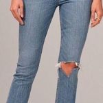 Abercrombie & Fitch  Curve Love Ultra High Rise The 90s Slim Straight Size 14R 32 Photo 0