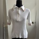 Varley  Napier Fitted Knit Polo medium workwear preppy coastal retro Photo 1