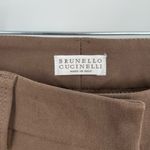 Brunello Cucinelli Women's Brown High Waisted Slim Fit Dress Pants Size US 4 Photo 5