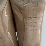 Sergio Rossi Patent Nude Leather 3” Heel Pumps in Women’s Size 37 Tan Photo 8